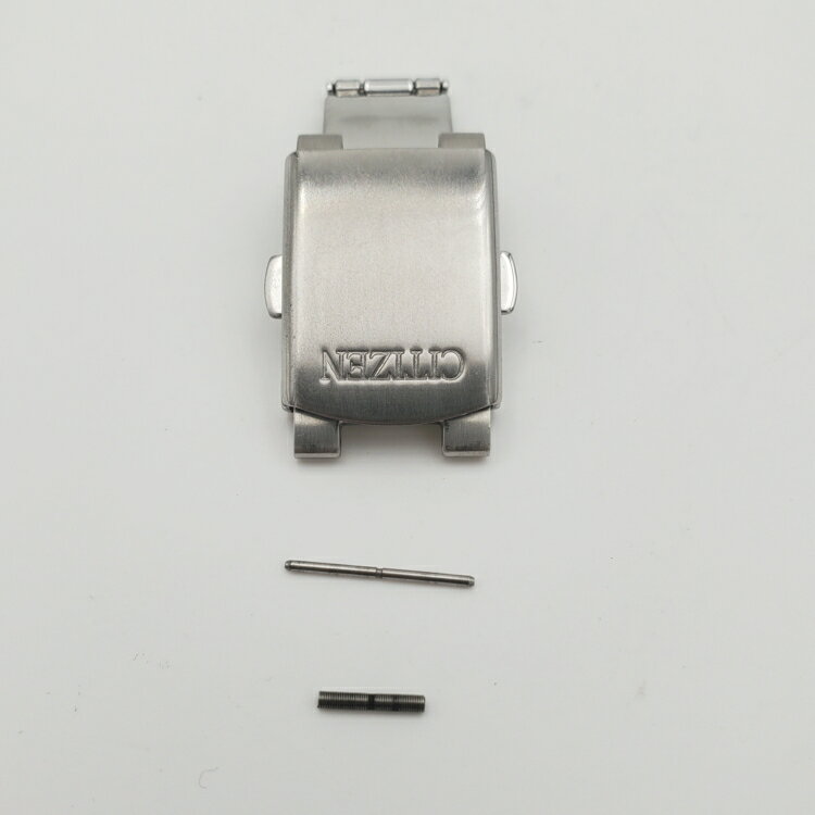 【中古品】腕時計 バックル シチズン エコドライブ H500-S064597 純正 接続用ピン付属 ベルト 中留め 尾錠 クラスプ 三つ折れ バンド ストラップ
