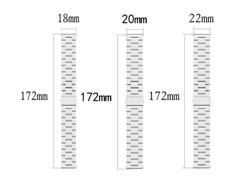 全4色幅18mm20mm22mm24mm時計バンドステンレス取り付け簡単ウォッチベルト腕時計バンドスマート時計バンド交換ベルト金属メッシュバンドbandsmartwatch
