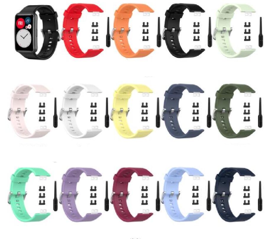 HUAWEI Watch FIT / watch Fit new / WATCH FIT Special Edition バンド シリカゲルバンド スポーツ シリコン リストバンド交換 柔らか..