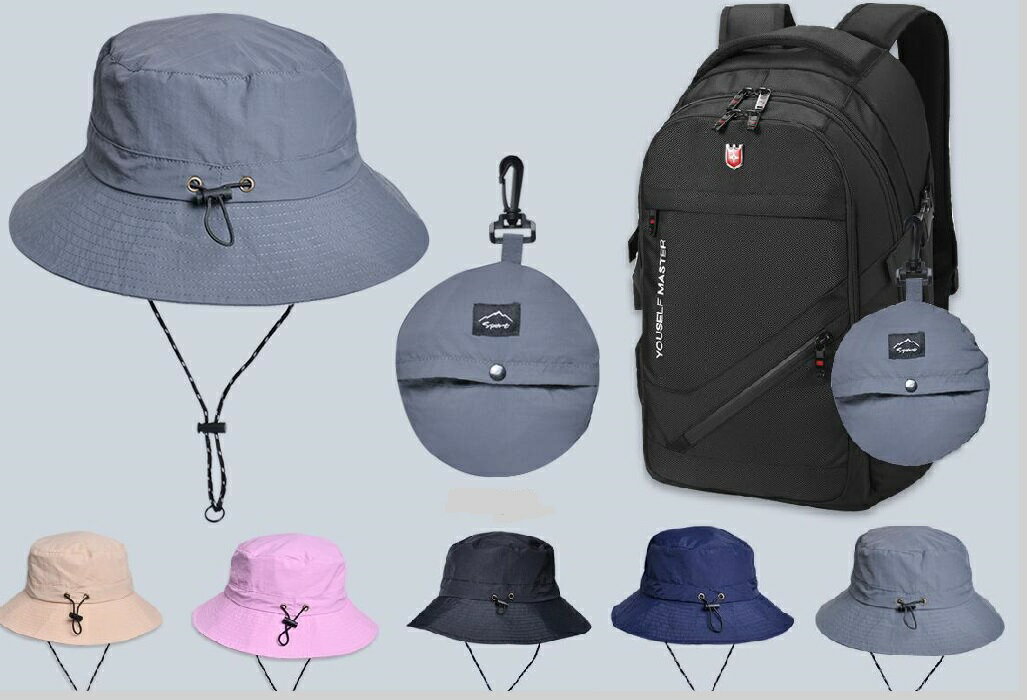 ガーデニング 帽子 折り畳み式 コンパクト ハット メンズ レディース 登山 釣り スポーツ アウトドア 収納便利 防水 サイズ調整可 日除け 紫外線対策