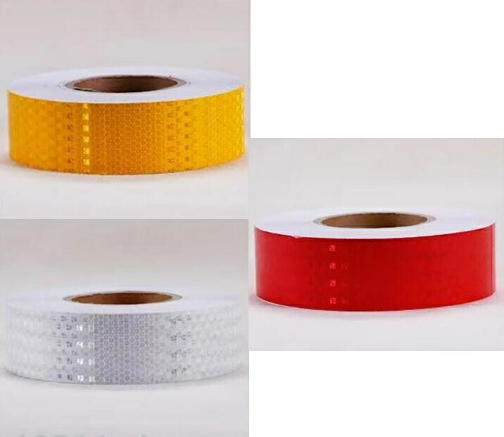 5cm ×30m 反射テープ 反射シール 反射シート 安全標識 安全表示 事故防止 リフレクター 自転車 自動車 ..