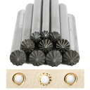 菊割り棒 レザークラフト M6 M8 M10 M12 M14 M16 ハトメ ホック手打ち工具 菊割打ち具 DIY手芸ツール 穴あけポンチ パンチ
