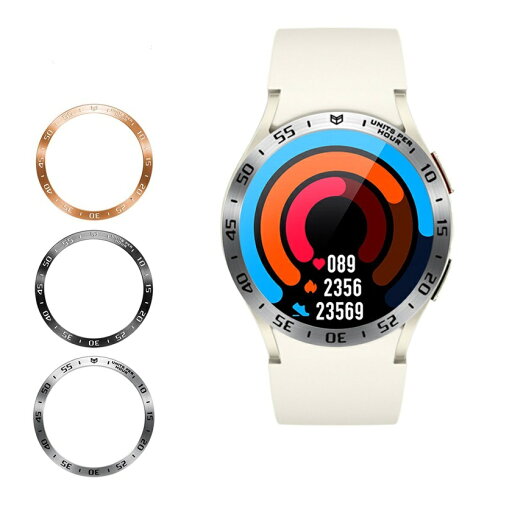 Galaxy Watch6 40mm 44mm Watch 6 Classic 43mm 47mm ベゼルリング 保護カバー ベゼルリングフレーム ステンレス製 バンパー カスタム 保護 フレーム メタリック Galaxy Watch6 40mm 44mm Watch 6 Classic 43mm 47mm ベゼルリング 保護カバー ベゼルリングフレーム ステンレス製 バンパー カスタム 保護 フレーム メタリック