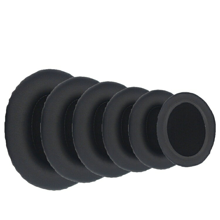 ヘッドホン 交換用 イヤーパッド [3ペア 6枚] 直径 40mm (ブラック 黒) 4cm 40から50mmのイヤホンに対応 ヘッドフォン オーディオ 耳あて クッション カバー スポンジ 耳当て 交換 |L