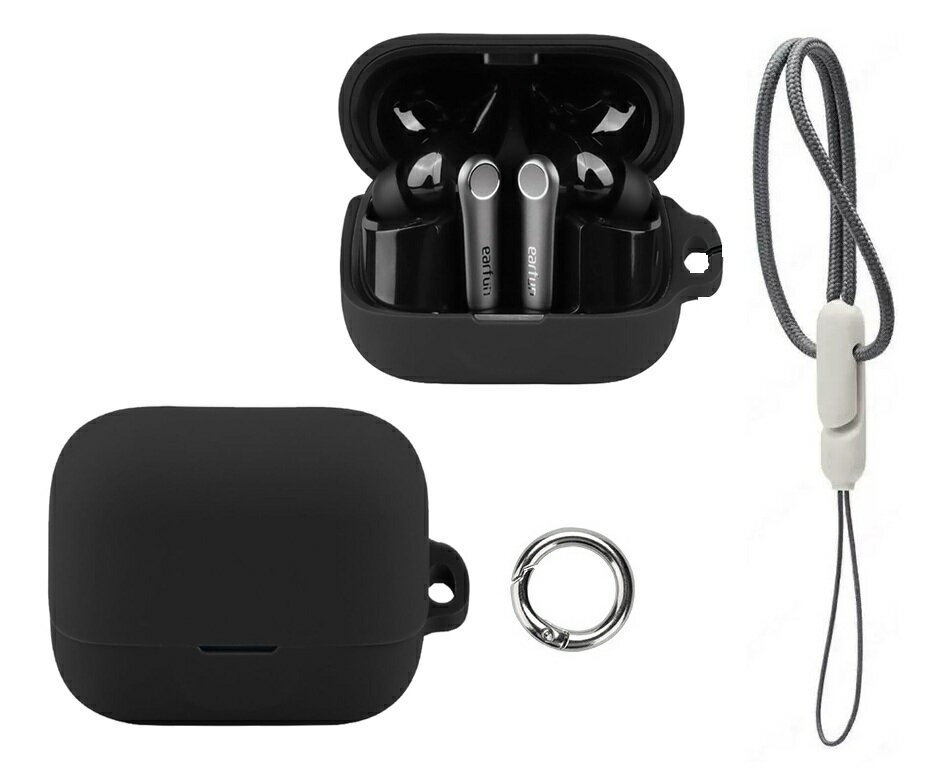 EarFun Air Pro 4 plus ケース EarFun Air Pro 4+ ケース シリコン カバー カラビ...