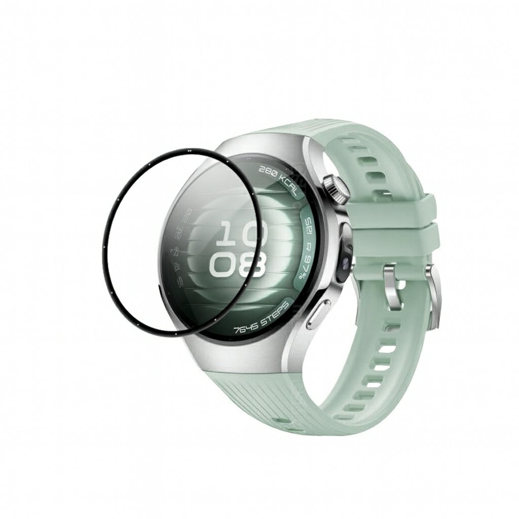 2枚 HUAWEI Watch 5 42mm / 46mm 用 保護フィルム 3D曲面カバー 全面保護 PET複合素材 スマートウォッチ アクセサリー 液晶画面保護 シール 対応モデル ファーウェイ WATCH5（ウォッチ5）42mm 46mm