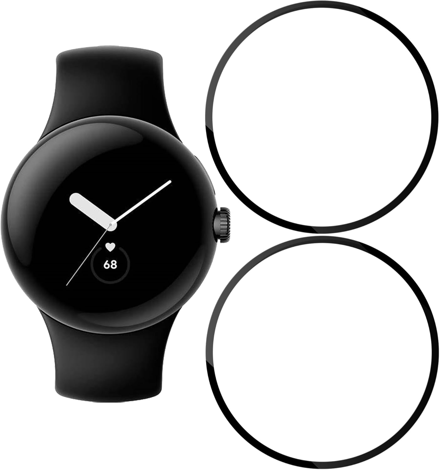 樂天商城 - 2枚 Pixel Watch4 41mm 45mm 3D曲面カバー 全面保護 保護フィルム PET複合材 スマートウォッチ 画面保護 アクセサリー ピクセルウォッチ