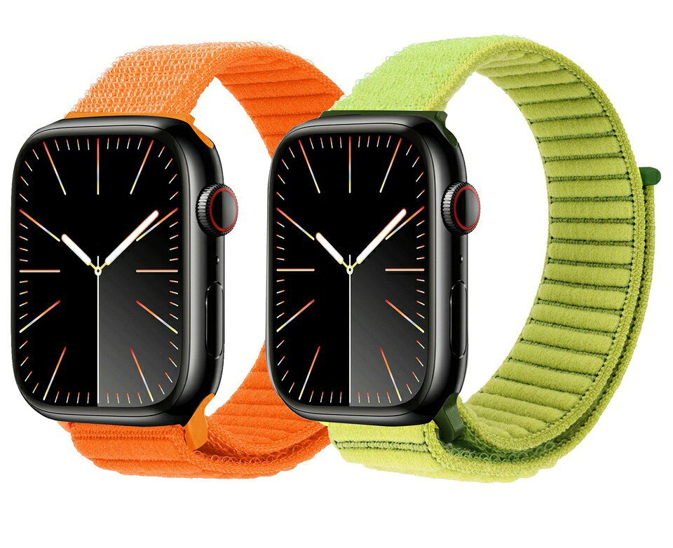 樂天商城 - Apple Watch Series 11 10 バンド 42mm 46mm 対応 スポーツループ ナイロンベルト アップルウォッチ バンド 柔らかい 通気性 軽い マジックテープ調整 Series 9 8 7 6 5 4 3 SE Ultra 38 40 41 44 45 49mm 全機種対応 運動