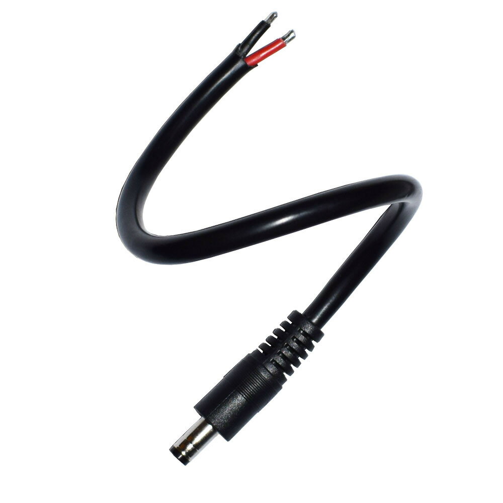 長さ1m DC電源ケーブル dc5521 5.5x2.1mm プラグ 電源供給コード 太線仕様 1.5mm² 高耐久 大電流対応 15A DVR 防犯カメラ CCTV LED照明 RGBコントローラー モニター ACアダプター 接続 延長ケーブル