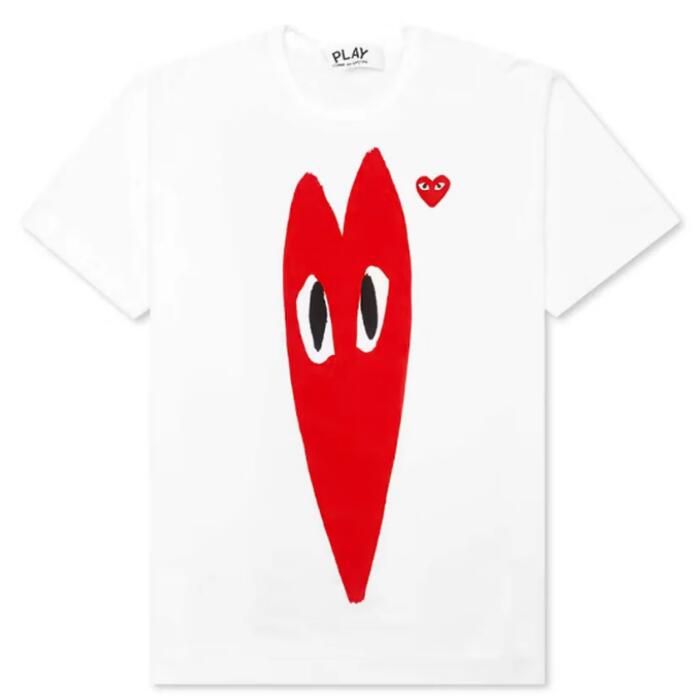 COMME des GARCONS コムデギャルソン PLAY プレイ ハート ロゴ ブランド ティーシ...