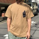 \クーポン配布中/grn outdoor 難燃 Tシャツ キャンプ 焚火 アウトドア 半袖 HIASOBI CAMPER S/S TEE(CAMEL)