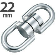 ステンレス製　強力スイベルBHC　より戻し　22mm ステンレスボール入り 使用荷重：2100kg 材質：SUS304 ※この商品を常時回転する部分には使用しないでください。　