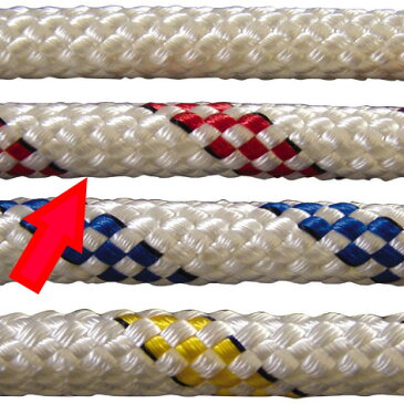 ヨットロープ 10mm×32打×200m 赤