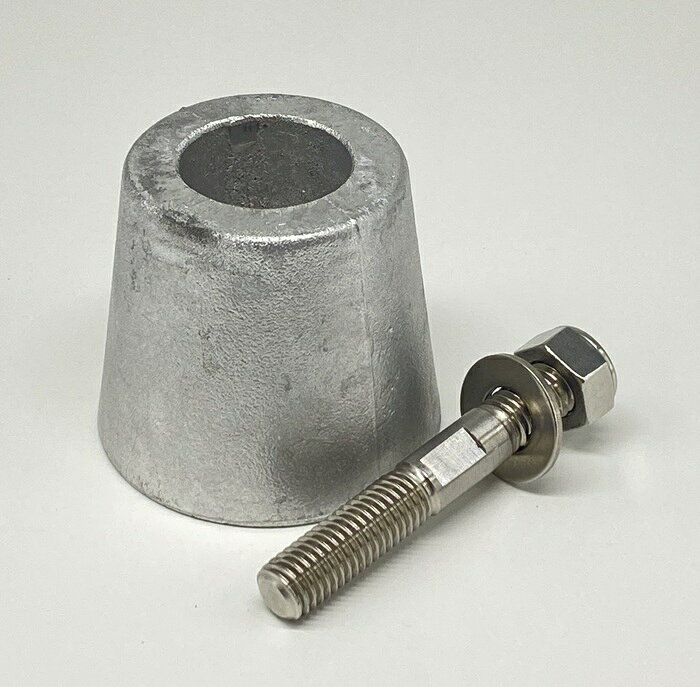 高速船用防蝕アルミ (ボルト付) ご注文時にてボルトのネジ方向をご連絡頂く必要がございます。 他のサイズも取り揃えております。 同梱包可能ですので一緒にご注文下さい。関連カテゴリー