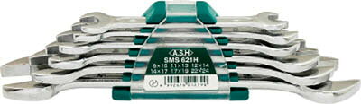 Rakuten - 旭金属 ASAHI スパナセット6本組 8mm×10mm−22mm×24mm　SMS621H