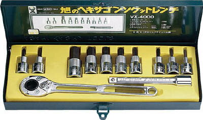 Rakuten - 旭金属 ASAHI ソケットレンチ用ヘキサゴンソケットセット 12.7mm□　VX4000