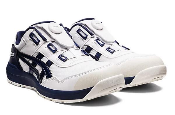 安全靴 CP209 BOA アシックス 1271A029 ウィンジョブ 102 ホワイト×ピーコート asics 作業靴 セーフティーシューズ 5色展開