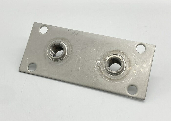 ステンレス　貫通ピース　低圧　ダブル　2-1/2　油圧配管　貫通　ステン