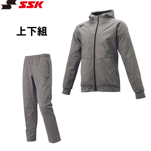 ■メーカー名：SSK ■品名 ：長袖フルZIPボンディングスウェットジャケット+パンツ ■品番： DRF024/DRF025P ■カラー：01(グレー杢) ■素材：ポリエステル100%(ボンディング) ■サイズ：M~O ■商品説明：軽量ながら優れた防風性と保温性を備えた秋冬の定番トレーニングウェアです。 表地には風を通しにくいボンディング素材を採用し、裏地は柔らかな裏起毛素材で快適な着心地を実現。 ストレッチ性にも優れ、練習やウォーミングアップ、移動時など幅広いシーンで活躍します。 ■備考 こちらの商品ですが店頭でも販売をしているためご注文後にお取り寄せや在庫切れになる可能性がございます。 中には店頭展示品もございます。 化粧箱が無い場合もございます。 多少の傷・汚れはノークレームにてお願いします。 お急ぎの方や確実なお取り引きをご希望の方は必ずご注文前に在庫のご確認をお願いします。