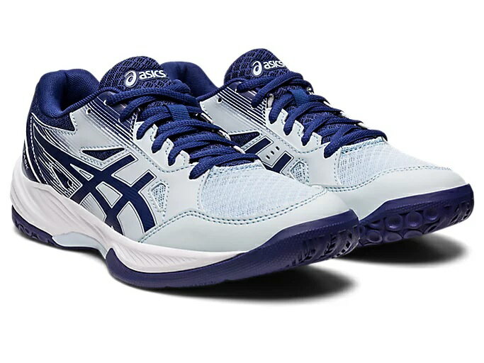 【asics/アシックス】 23.0cm GEL-PEAKE 2 ハンドボール シューズ (ユニ) ホワイト×Tブルー 1113A036 [▲][ZX]