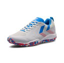 ■メーカー名：hummel（ヒュンメル） ■品名 ：グランドフライ5 ■品番：HAS6017 ■カラー：1067(White/L.Blue) ■サイズ：22.5～29cm ■幅ラスト：WIDE ■素材：アッパー：合成繊維×人工皮革　ミッドソール：合成樹脂　アウトソール：ゴム ■クッション性に優れたアウトコート用のハンドボールシューズ。 アッパー素材にメッシュを使用した軽量性が特徴です。 ■備考 こちらの商品ですが店頭でも販売をしているためご注文後にお取り寄せや在庫切れになる可能性がございます。 中には店頭展示品もございます。 化粧箱が無い場合もございます。 多少の傷・汚れはノークレームにてお願いします。 お急ぎの方や確実なお取り引きをご希望の方は必ずご注文前に在庫のご確認をお願いします。 ハンド/ハンドボール/ハンドシューズ/ワイド/アウトコート アウトコートシューズ/屋外用/屋外シューズ/軽量性/クッション性/白/ホワイト