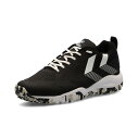 ■メーカー名：hummel（ヒュンメル） ■品名 ：グランドフライ5 ■品番：HAS6017 ■カラー：9010(Black/White) ■サイズ：22.5～29cm ■幅ラスト：WIDE ■素材：アッパー：合成繊維×人工皮革　ミッドソール：合成樹脂　アウトソール：ゴム ■クッション性に優れたアウトコート用のハンドボールシューズ。 アッパー素材にメッシュを使用した軽量性が特徴です。 ■備考 こちらの商品ですが店頭でも販売をしているためご注文後にお取り寄せや在庫切れになる可能性がございます。 中には店頭展示品もございます。 化粧箱が無い場合もございます。 多少の傷・汚れはノークレームにてお願いします。 お急ぎの方や確実なお取り引きをご希望の方は必ずご注文前に在庫のご確認をお願いします。 ハンド/ハンドボール/ハンドシューズ/ワイド/アウトコート アウトコートシューズ/屋外用/屋外シューズ/軽量性/クッション性/黒/ブラック