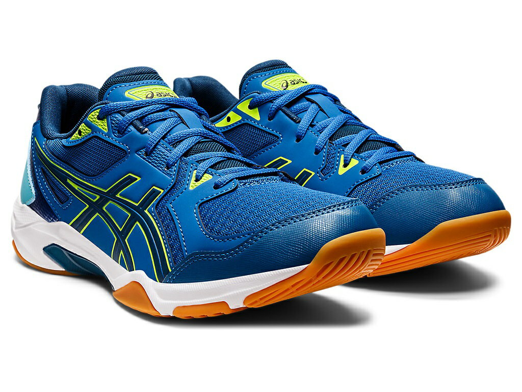 ■メーカー名：asics（アシックス） ■品名 ：GEL-ROCKET 10 ■品番：1073A047 ■カラー：405(Lake Drive/Mako Blue) ■サイズ：22.5～29,30cm ■幅ラスト：STANDARD ■適合する別売中敷:1173A029 ■素材 アッパー：合成樹脂+人工皮革（人工皮革）+合成繊維 アウター素材：ゴム底 その他：NON MARKING RUBBER対応 ■優れたクッション性とサポートを備えたエントリープレーヤー向けのバレーボールシューズです。 柔軟なアッパー構造により、足の自然な屈曲を可能にし、プレーヤーのより自由な動きをサポートします。 中足部には、素早い移動での安定性を向上させるTRUSSTICを搭載しています。 ラウンド形状になっているかかと部が着地段階で接触する面を広げて、スムーズな着地をサポートします。 ■備考 こちらの商品ですが店頭でも販売をしているためご注文後にお取り寄せや在庫切れになる可能性がございます。 中には店頭展示品もございます。 化粧箱が無い場合もございます。 多少の傷・汚れはノークレームにてお願いします。 お急ぎの方や確実なお取り引きをご希望の方は必ずご注文前に在庫のご確認をお願いします。 バレー/バレーボール/バレーシューズ/ゲルロケット/レギュラー/スタンダード エントリー/初心者/コンフォート/屈曲性/ブルー/青/GELROCKET10