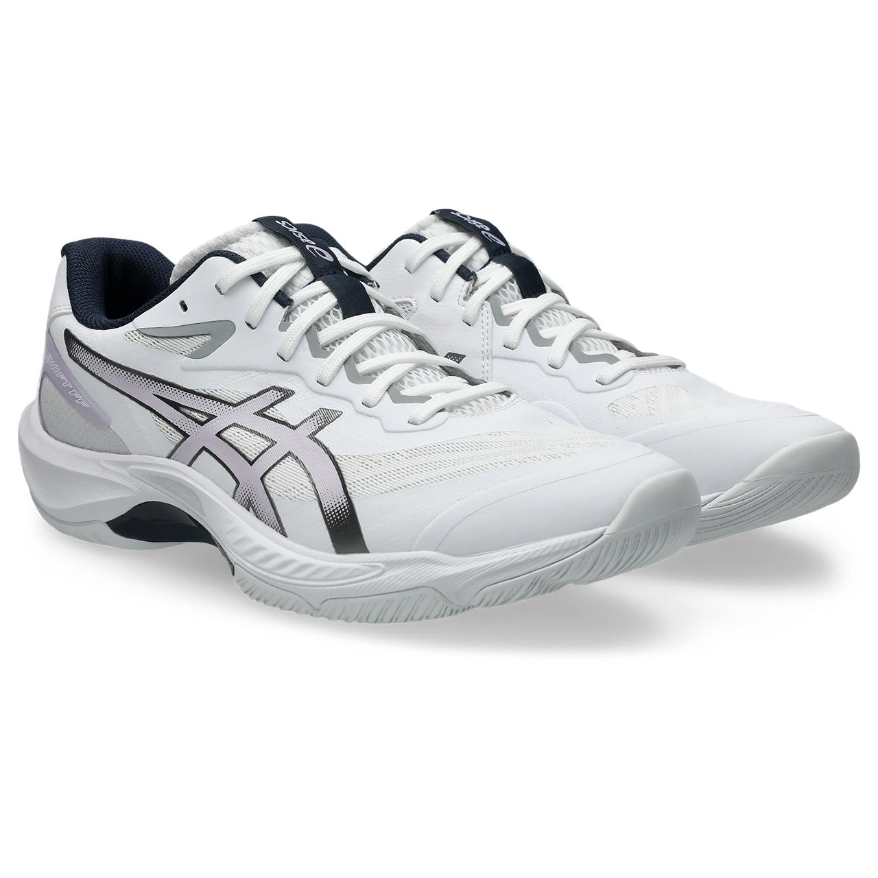 ■メーカー名：asics（アシックス） ■品名：V-SWIFT FF 5 ■品番：1053A073 ■サイズ：22.5～31cm ■幅ラスト：STANDARD ■適合する別売中敷:1173A029 ■素材：アッパー：合成樹脂+人工皮革（合成皮革）+合成繊維 ■V-SWIFT FF 5は、よりしなやかでスムーズなフットワークを支えるインドアコート用シューズです。ミッドソールにはFF BLAST PLUSを採用。やわらかく反発性のあるクッション材が、ジャンプ時の踏み切りと着地の安定感を高めます。アッパーのメッシュは柔軟性と通気性に優れ、厚めのシュータンが足をしっかり包み込むことでフィット感を高めます。また、TWISTRUSSシステムがねじれを抑え、スムーズな方向転換をサポートします。 よりしなやかによりスムーズに動くためのクッション・バウンスコンセプトモデル ■備考 こちらの商品ですが店頭でも販売をしているためご注文後にお取り寄せや在庫切れになる可能性がございます。 中には店頭展示品もございます。 化粧箱が無い場合もございます。 多少の傷・汚れはノークレームにてお願いします。 お急ぎの方や確実なお取り引きをご希望の方は必ずご注文前に在庫のご確認をお願いします。 バレー/バレーボール/バレーシューズ/レギュラー/スタンダード/軽い 軽量性/クッション性/白/ホワイト/V-SWIFT FF 5
