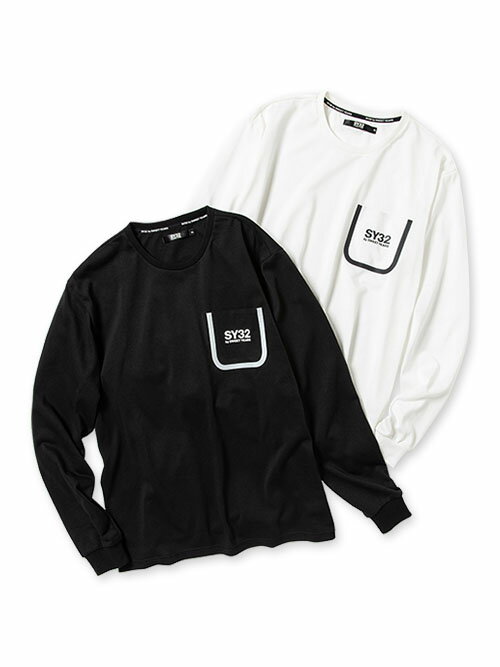 SY32/13023/DESIGN POCKET L/S TEE