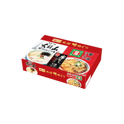 北海道銘菓 センカランド 旭川名店味めぐり 寒干し 4食詰合わせ 2個セット 送料無料 北海道 名店 人気 ラーメン 塩 醤油 しお しょうゆ 乾麺 お土産 ギフト 画像2