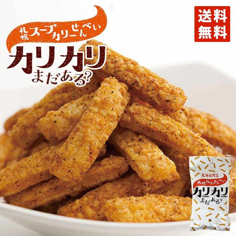 札幌カリーせんべいカリカリまだある？ 40g 小袋×20袋 送料無料 北海道 スパイシー スティックタイプ 揚げせんべい スパイス 辛口 お菓..