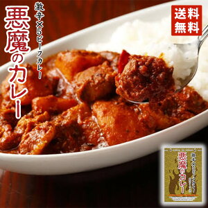 1000円ポッキリ 送料無料 カレー レトルト 悪魔のカレー 180g 激辛×5倍 メール便 ビーフカレー 北都 ご当地 激辛 ビーフ 超激辛 お土産 手土産 プレゼント イベント YouTube チャレンジ 送料込