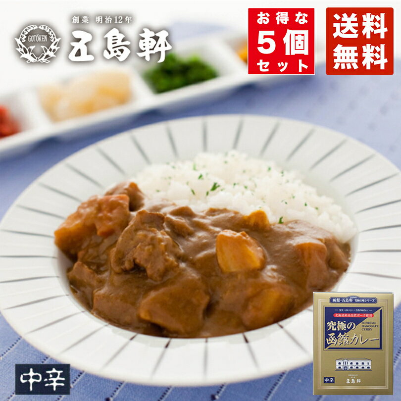 五島軒 カレー レトルト 究極の函館カレー 210g×5個セ