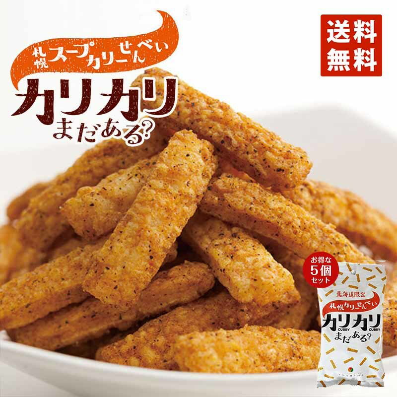 札幌カリーせんべいカリカリまだある？40g 小袋タイプ × 5袋セット 送料無料 メール便 同梱不可 ...