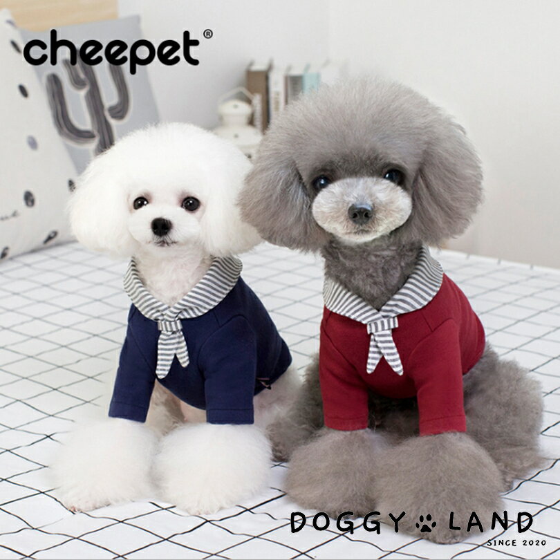 犬服 ドッグウェア シャツ 犬 服 犬の服 Cheepet チーペット ドギーランド DOGGYLAND 秋冬 送料無料 おしゃれ かわいい ブランド チワワ ミニチュアダックス トイプードル ダックス スカーフ 重ね着 部屋着 ペット用品 いぬ イヌ