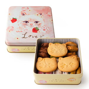 こねこのこねこねクッキー缶 Love CACAOCAT DADAKA クッキー 猫 ねこ プレゼント ギフト かわいい お土産