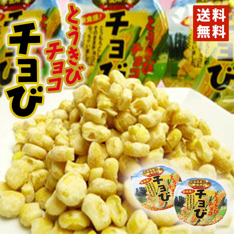 楽天北海道銘菓 センカランド送料無料 北海道チョび（とうきびチョコレート）2個セット ポイント消化 メール便 北海道 大人気 多数メディアで紹介 とうもろこし ホワイトチョコレート お土産 手土産 贈り物 送料込 お菓子 スイーツ バレンタイン