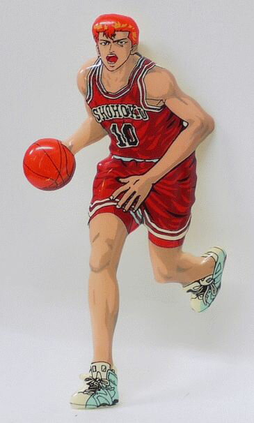 【スタンドとヒモなし・特価】スラムダンク　SLAMDUNK　キャラクタープレート　桜木花道　リアル　A【中古】