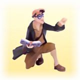 フルタ　チョコエッグ　ディズニーキャラクターコレクションPart1　023　マイロ・ジェームス・サッチ【アトランティス】