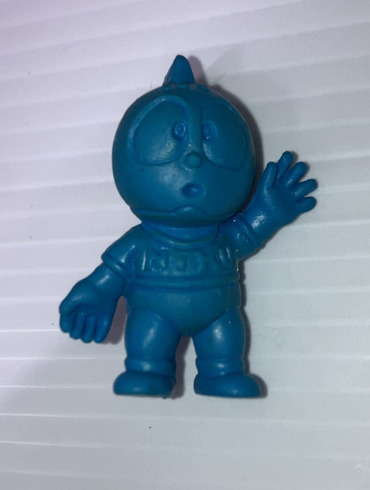 キンケシ　キン肉マン消しゴム　ゆでたまご　超人　アレキサンドリア・ミート　ミートくん　青【中古】