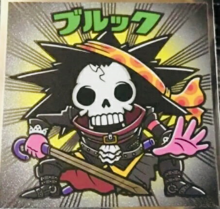 ワンピースマンチョコRED ONE PIECEブルックREDシール No.6ロッテ ビックリマン