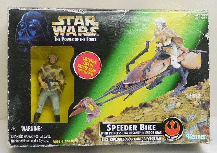 【箱にダメージ 未使用品】STAR WARS スター ウォーズ スピーダーバイクwithレイア スターウォーズ ハズブロージャパン【中古】