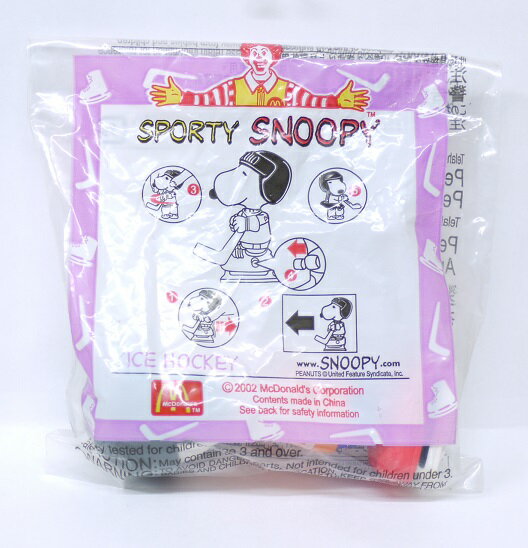 【未開封】SPORTY SNOOPY　スヌーピー　アイスホッケー　マクドナルド　ハッピーセット　ハッピーミール【中古】のサムネイル