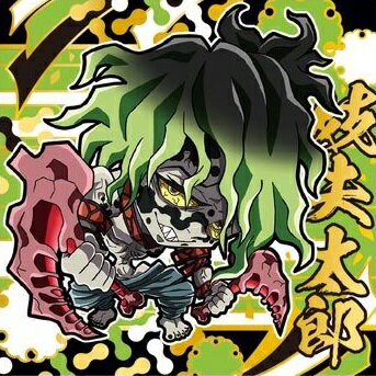 【内袋未開封】鬼滅の刃　きめつのやいば　7-18　妓夫太郎【スーパーレア】　ディフォルメシール ウエハース 其ノ七【ウエハース7】