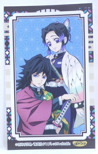 鬼滅の刃　きめつのやいば　冨岡義勇・胡蝶しのぶ(とみおかぎゆう・こちょうしのぶ)　貼ってはがせるデ..