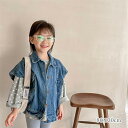 デニムベスト ジレ アウタートップス ベビー キッズ 赤ちゃん 男の子 女の子 入園 入学 卒園 卒業退院 出産祝い プレゼント ギフト 写真撮影 お祝い 韓国...