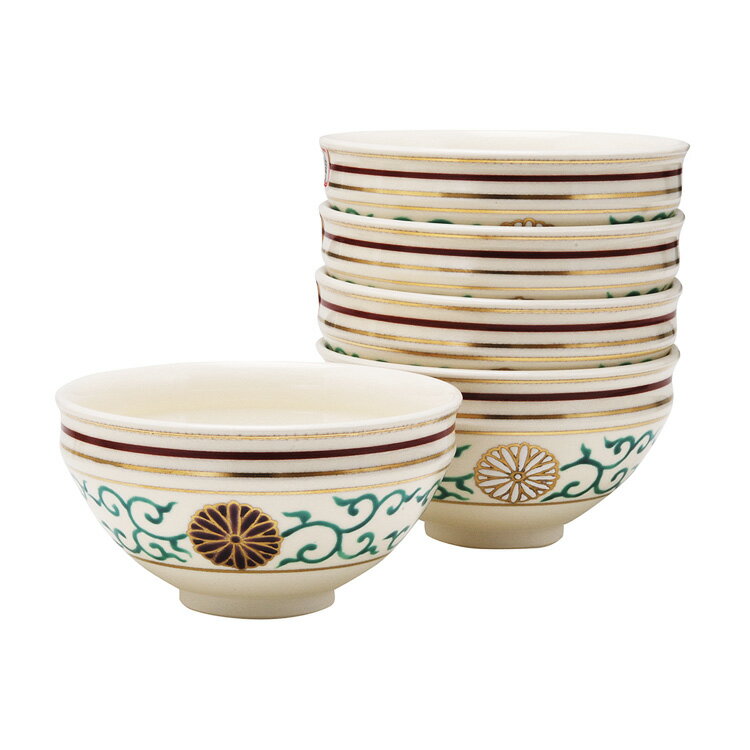 ポイント3倍以上（楽天カード利用） 茶道具 数茶碗（かずちゃわん） 数茶碗 菊唐草 天目型 10客 田中香..