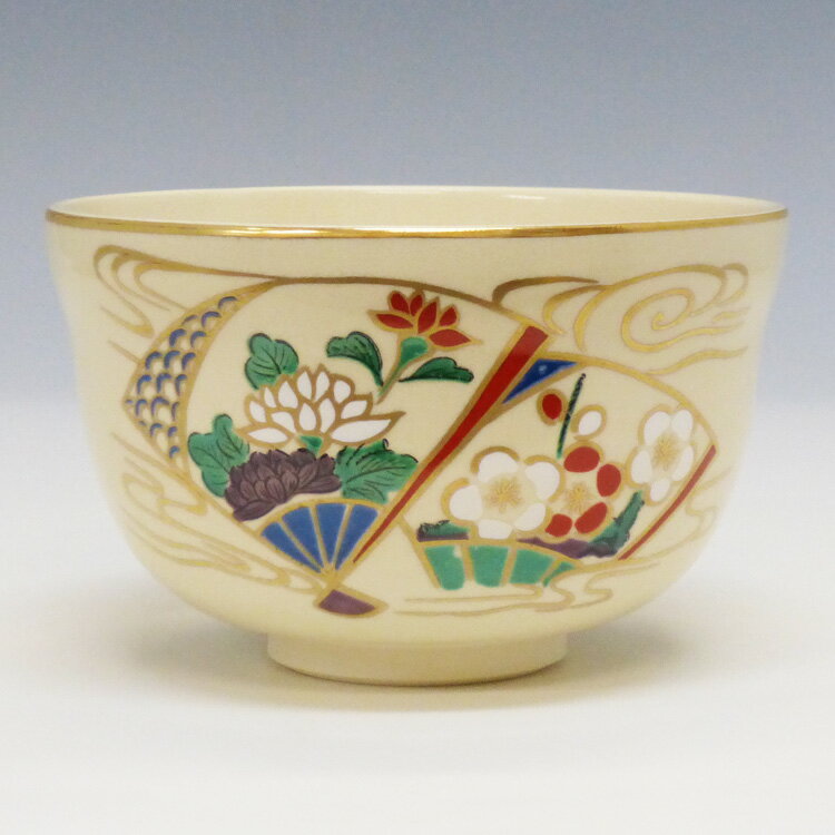 ポイント3倍以上（楽天カード利用） 茶道具 数茶碗（かずちゃわん） 数茶碗 扇面流水 5客 宮地英香 ギ..
