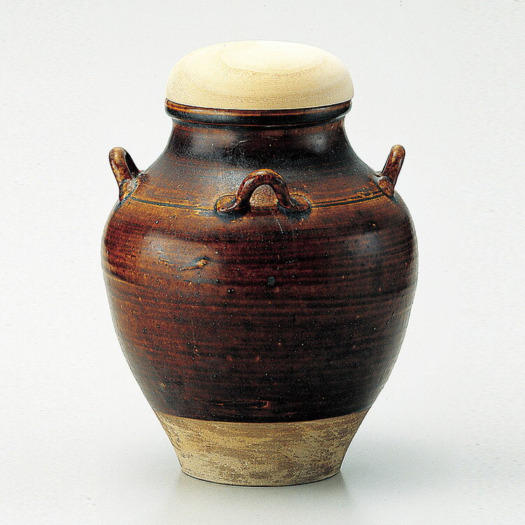 ポイント3倍以上（楽天カード利用） 茶道具 飾壺 宋胡録正絹網・正絹紐・正絹おおい付