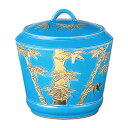 ポイント3倍以上(楽天カード利用) 茶道具 水指(水差・みずさし) 水指 浅黄交趾 竹 勝見永泉